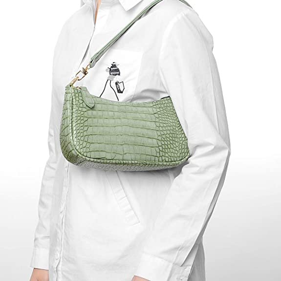 Shoulder Bag Retro Classic Purse Clutch Shoulder Tote HandBag with Zipper Closure for Women